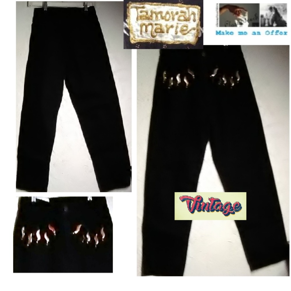 Tamorah Marie Vintage Black Jeans Size 8